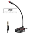 thumbnail image 3 of Miulika USB/3.5mm Mini Condenser Microphone Mic for PC Computer F12 Black 3.5mm, 3 of 7