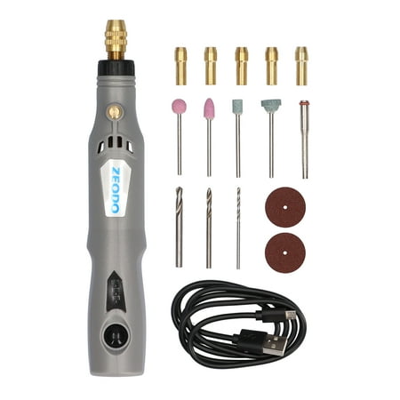 

ZD5000 Power Rotary Tool 700mAh Built-in Use Speed Tool Rotary 3 Kit Multiple Battery with for Woodworking Cutting Engraving Carving Polishing Drilling Grinding and Sanding