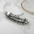 thumbnail image 4 of Pinza de cabellero plateada, pasadores de diadema portátiles retro de flor de material cristal Pasador de cabellero para niñas Accesorios de peinado Yinane pasador de pelo estilo vintage, 4 of 4