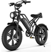 Electric Bike 20" Fat Tire Ebike for Adults with 1500W Brushless Motor/ 48V 18Ah Removable Battery, Up to 30MPH / 68 Miles