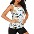thumbnail image 2 of Gaeub Cute Whale Women's Workout Tank Tops Lightweight Sleeveless Shirts for Women for Athletic Running Tennis Yoga - Medium, 2 of 9