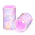 thumbnail image 2 of Pastel Princess Pumpkin Flameless LED Candle Set with Remote, Battery Operated Color Changing Pillar Candles, Set of 2, 2 of 7