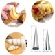 thumbnail image 2 of Juego de 20 moldes de crema para hornear de acero inoxidable, conos rectos, conos de crema cónicos en espiral de tamaño pequeño y grande para cocinar cannoli, croissant, helado Sincero Electrónica, 2 of 5