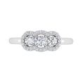 thumbnail image 3 of 1/2 Carat 3-Stones Diamond Engagement Ring in 10K White Gold (Ring Size 10.75), 3 of 4