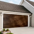 thumbnail image 4 of Retro Wooden Board Garage Door Cover Banner 6 x 13 FT, Western Country Farmhouse Brown Wood Garage Door Curtains Backdrop with Grommets for Indoor Outdoor Wall Party Porch Yard Decorations Background, 4 of 9