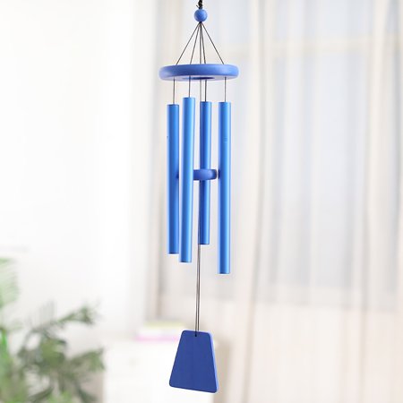 Hadanceo Wind Chime Clear Sound DIY Pendants Outdoor Soothing Melodic Wind Bell for Front Door