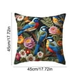 thumbnail image 3 of SLYNSHome Spring Throw Pillow Caes 18x18 inch,Village Birds Flower Plant Pillows Covers Farmhouse Seasonal Decorative Cushion Covers for Home Sofa Bed Couch, 3 of 7