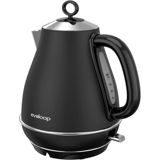 ZJQYDS 1.7L Electric Kettles, BPA Free Tea Kettle, Hot Water Boiler Heater, Stainless Steel Teapot, Auto Shut-Off & Boil-Dry Protection, 120V/1500W