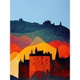 thumbnail image 1 of Edinburgh in Autumn Scotland Scottish Modern Folk Art Multi Coloured Cityscape Unframed Wall Art Print Poster Home Decor Premium, 1 of 4