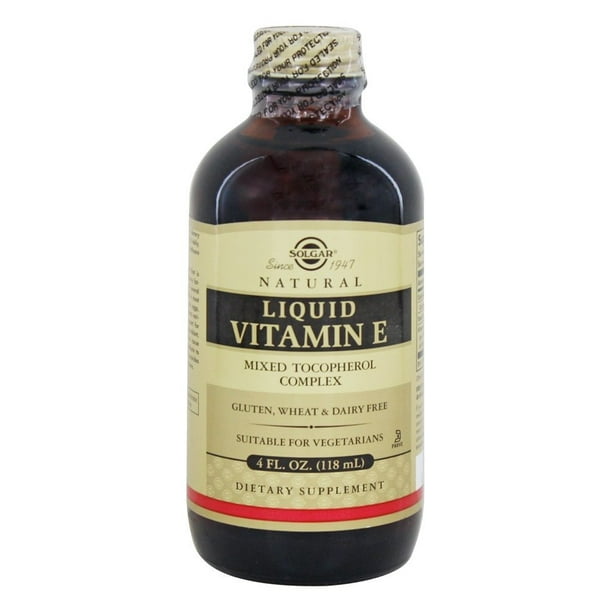 Solgar Vitamin and Herb Solgar Natural Liquid Vitamin E, 4 oz Walmart