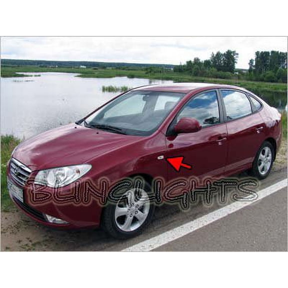 For The 2007 2008 2009 2010 Hyundai Elantra LED Side Turn Signals Lights Signalers Lamps Turnsignals markers