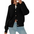 thumbnail image 4 of PRETTYGARDEN Cardigan Sweaters for Women Long Sleeve Open Front Button Down Trendy Fall Fashion Knit Winter Coats, 4 of 10