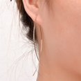 thumbnail image 2 of Fil de Cuivre Boucles d'Oreilles Élégantes Femmes à la Mode Simple Tempérament Ligne Boucles d'Oreilles en Forme de Poisson Chic Boucles d'Oreilles à la Main, 2 of 3