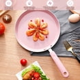 thumbnail image 4 of Nonstick Frying Pan Set 3 Piece, 6 8 10 Inch Pink Kitchen Cookware Sets with Non Stick Coating, Pots and Pans for All Stoves Cooktop, 4 of 9