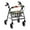 Father Christmas, variant on HELLHERO Christmas Backrest Covers Rollator Walker Seat Back Covers & Easy to Clean with Soft for Senior