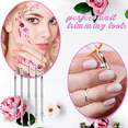 thumbnail image 5 of 1/8/16/24 Nail Cuticle Pusher and Cutter Stainless Steel Nail Polish Remover Cuticle Peeler Scraper Removal Double End Manicure Pedicure Tool for Fingernail and Toenail, 5 of 7