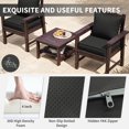 thumbnail image 3 of Kimunuk Outdoor Seat Cushion Set, 22" X 24" X 4" Water-Resistant & Fade-Resistant Patio Furniture Replacement Cushions with Handle and Straps for Sofa Chair, Black, 3 of 7