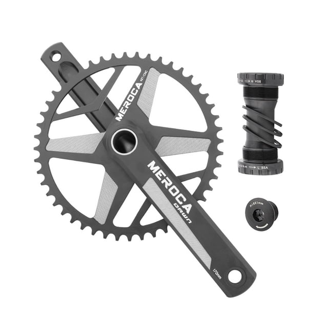 Soidarity Juego de manivela de bicicleta de carretera 44/46/48/50T aleación de aluminio resistente al desgaste rueda dentada de engranaje Ciclismo Tipo 3 Soidarity OD024407-03