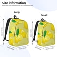 thumbnail image 4 of Balery Bright Lemons Vintage Canvas Backpack for Men and Women - Large Capacity, Durable Travel Laptop Bag for School, Work, Hiking, and Outdoor Activities, 4 of 7
