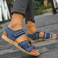 thumbnail image 2 of Xucatan Women's Sporty Adjustable Strap Sandals, Breathable Open Toe Flat Slides with Hook and Loop Closure, Three Strap Casual Beach Shoes, Versatile Summer Outdoor Footwear Gift, 2 of 8