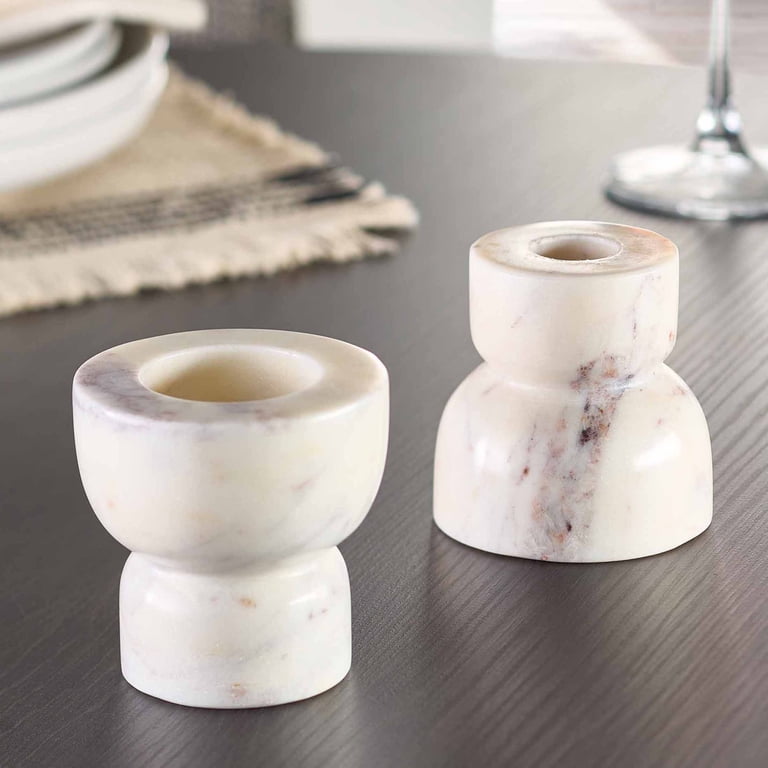 Better Homes & Gardens Modern Marble Candleholders, 2-Pack photo 6
