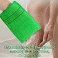thumbnail image 3 of 5 toallitas exfoliantes para baño, exfoliantes corporales y toallas suaves para ducha, color verde, 3 of 8