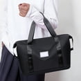 thumbnail image 6 of Travel Duffel Bag for Women, Large Capacity Weekender Carry on Overnight Bag, Expandable Sports Tote Gym Bag with Wet Dry Separation Pockets, Yoga Travel Organizer with Trolley Sleeve, 6 of 6