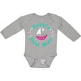 thumbnail image 3 of Inktastic Daddys First Mate (Girl) Girls Long Sleeve Baby Bodysuit, 3 of 5
