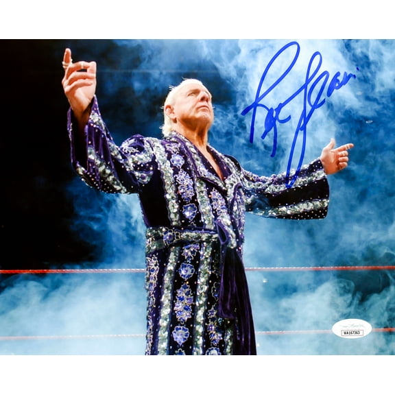 Ric Flair Autographed 8x10 Photo WWE JSA 228791