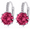 Fuschia, variant on Pretty 3.5CTW CZ Diamond Solitaire Hoop Earrings