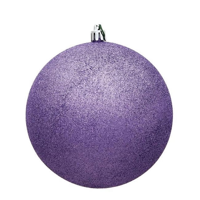 Vickerman N210886 3 in. Glitter Clear Ball, Lavender - 12 per Bag