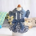 thumbnail image 3 of Pet Cowboy Clothes For Dog Girls, Small Medium Dog Bubble Bowknot Skirt, 3 of 9