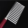 thumbnail image 4 of xiaxaixu Stainless Steel Potato Cutter Vegetable Crinkle Wavy Chopper Cutter, 4 of 9