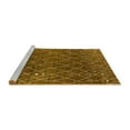 thumbnail image 2 of Ahgly Company Machine Washable Indoor Round Oriental Yellow Industrial Area Rugs, 5' Round, 2 of 4