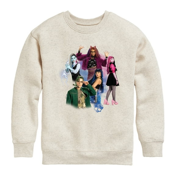 Monster High - Character Group - Toddler And Youth Crewneck Fleece Sweatshirt