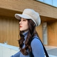 thumbnail image 6 of Women's Winter Newsboy Hat with Visor Beret Caps Visor Cap for Ladies, 6 of 6