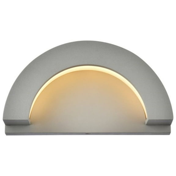 Raine Integrated LED wall sconce in silver
