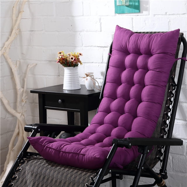 Coussin Épais Violet pour Fauteuil Inclinable de Plage, de Bureau et Berçant