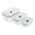 thumbnail image 1 of ZWILLING Fresh & Save S/M/L / 3 Piece Vacuum Box Set, Glass, La-Mer, 1 of 11