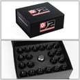 thumbnail image 6 of J2 Engineering LN-T7-013-125-BK J2 Engineering 7075 -T6 Forged Aluminum M12x 1.25 20Pcs 50mm Height Open -End Lug Nut Sets w / Socket Adapter Black, 6 of 6