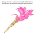 thumbnail image 4 of Uxcell 42mm Alloy Corsage Decorative Holder Vase for Wedding Party Prom Dark Gold Tone 2 Pack, 4 of 6