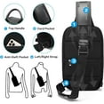 thumbnail image 4 of BANGE Bolso Cruzado Unisex de 11 Pulgadas con Compartimento Separado, Bolso Ligero E Impermeable para el Trabajo (Negro), 4 of 8