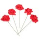 thumbnail image 2 of Artificial Flower Red Rose Branch Decor for DIY Bouquet 50Pcs, 2 of 5