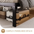thumbnail image 4 of Merrland 12 Inch Twin Size Metal Platform Bed Frame, Heavy-Duty, Under-Bed Storage Space, Easy Assembly, Headboard Compatible, Black, 4 of 9