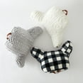thumbnail image 6 of Dearfoams Black and White Buffalo Check Plush Backrest Pillow, 19" x 21" x 13", 6 of 7