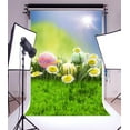 thumbnail image 2 of ABPHOTO Polyester 5x7ftEaster Photography Backdrop Egg Hunt Fresh Grass Floor Background Backdrops for Photo Booth Party Banner Kids Photo Studio Props, 2 of 4