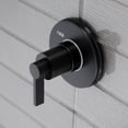 thumbnail image 2 of Kingston Brass KS3030NDL NuvoFusion 3-Way Diverter Valve with Trim Kit, Matte Black, 2 of 4