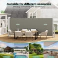 thumbnail image 5 of Ataucjin 71''x138'' Retractable Side Awning for Patio, Retractable Privacy Screen Protection Awning, Waterproof & UV-Resistant Folding Privacy Divider, for Patio, Balcony and Pools, 5 of 8