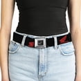 thumbnail image 5 of Honda Motorsports Belt, Seatbelt Buckle Belt, Honda Motorcycle Logo Black Red, 34 to 52 Inches, 5 of 9