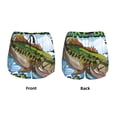 thumbnail image 3 of Susaid i like big Bass & i cannot lie Print Women's High Waisted Running Shorts Quick Dry Athletic Gym Track Workout Shorts Zip Pocket-Large, 3 of 7